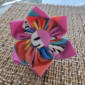 Colorful Fabric Flower Hair Clip